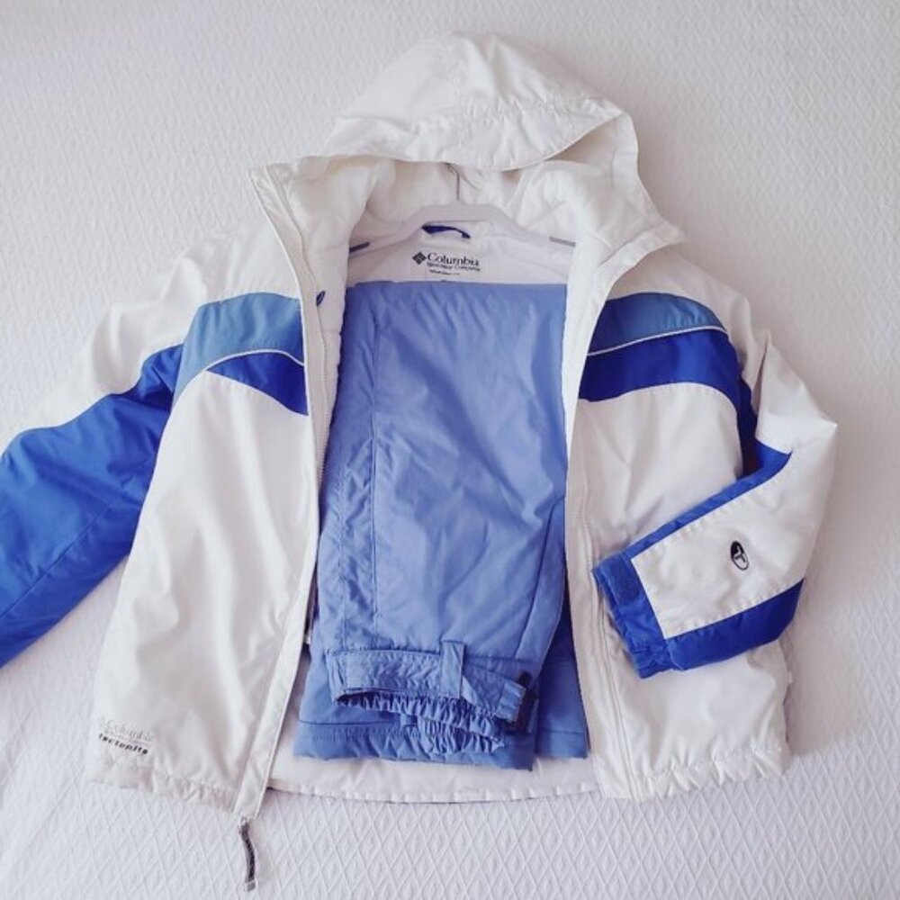 TWO PIECE COLUMBIA TRUE 80's SKI JACKET + SKI SNOWPANTS SET